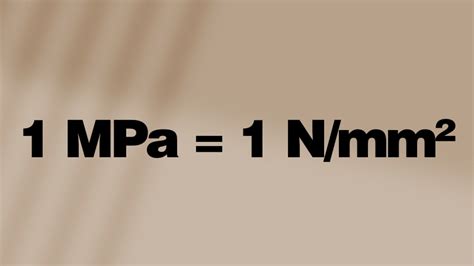mpa a n/mm2|MPa to N/mm² .